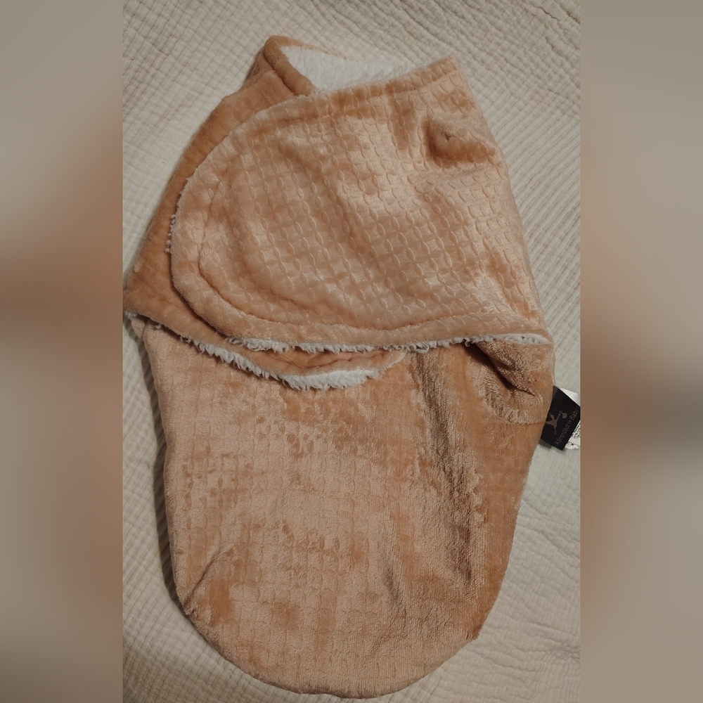 Cozy Light Rose Pink Baby Swaddle Blanket
